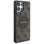 Guess 4G Round Patch Classic Logo MagSafe to Brown Samsung Galaxy S25 Ultra Tok