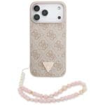 Guess 4G Strap Triangle Logo MagSafe Pink iPhone 17 Pro Max Tok