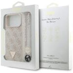 Guess 4G Strap Triangle Logo MagSafe Pink iPhone 17 Pro Max Tok