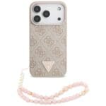 Guess 4G Strap Triangle Logo MagSafe Pink iPhone 17 Pro Tok