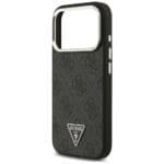 Guess 4G Triangle Logo MagSafe Black Silver iPhone 17 Pro Tok