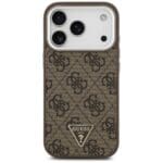Guess 4G Triangle Logo MagSafe Brown iPhone 17 Pro Tok
