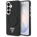 Guess Embossed Ring Triangle Logo MagSafe Black Samsung Galaxy S26 Tok