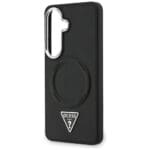Guess Embossed Ring Triangle Logo MagSafe Black Samsung Galaxy S26 Tok