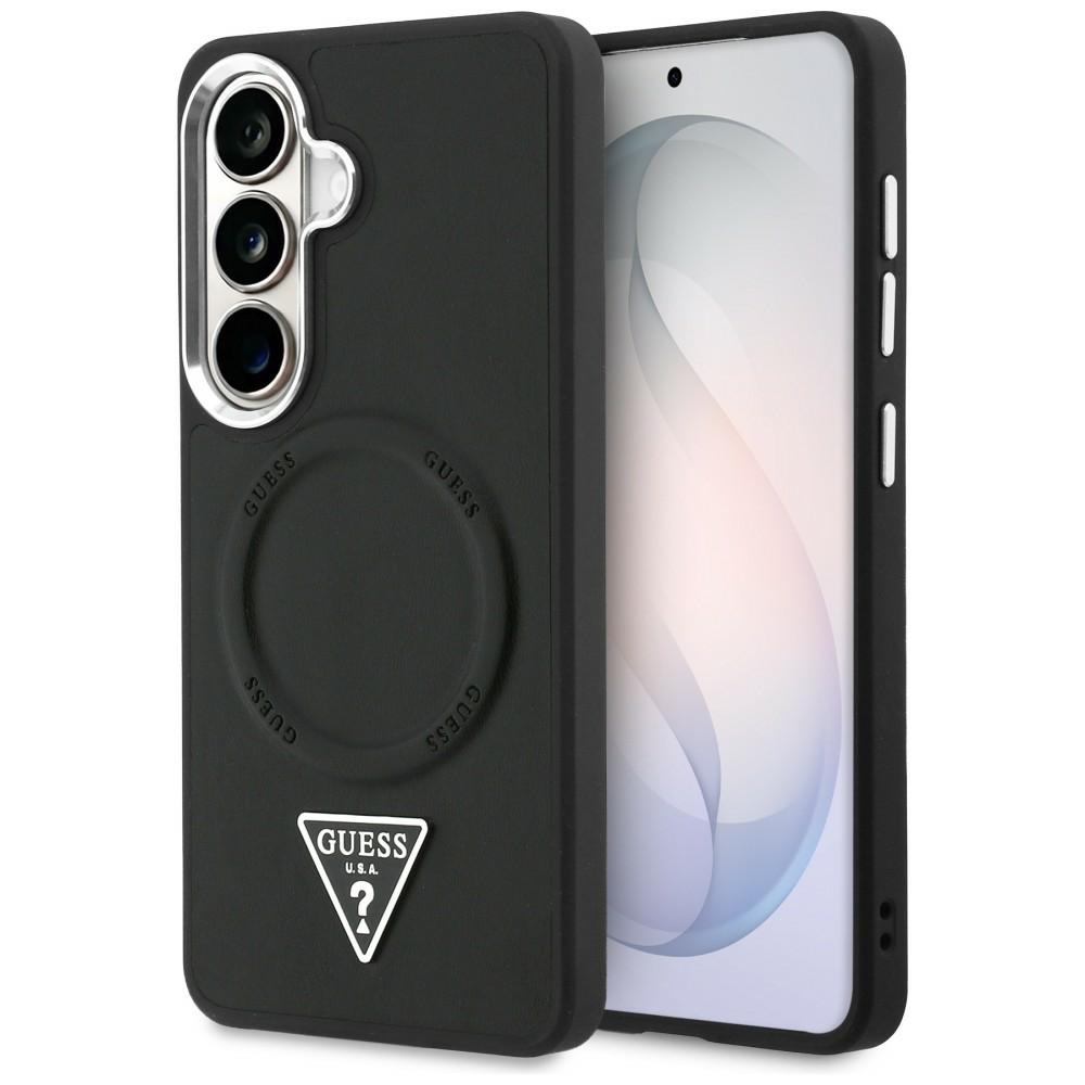 Guess Embossed Ring Triangle Logo MagSafe Black Samsung Galaxy S26 Tok