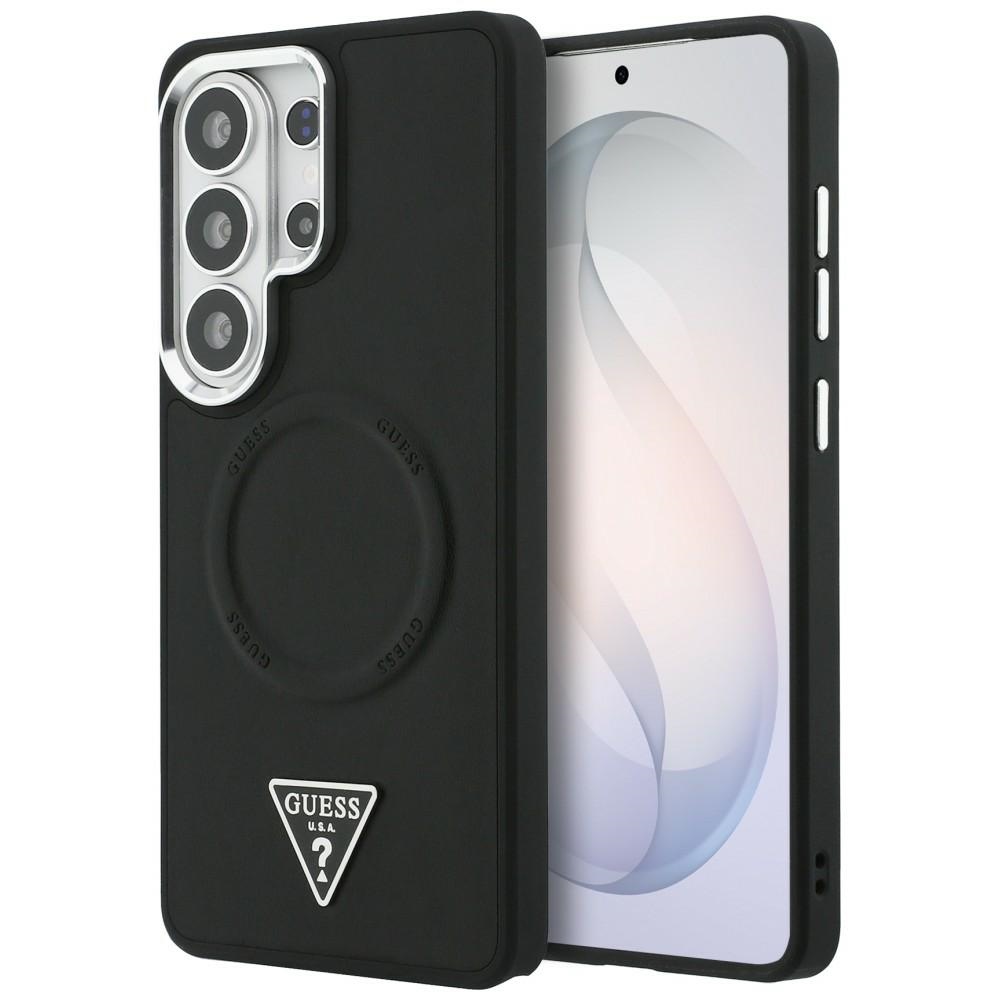 Guess Embossed Ring Triangle Logo MagSafe Black Samsung Galaxy S26 Ultra Tok