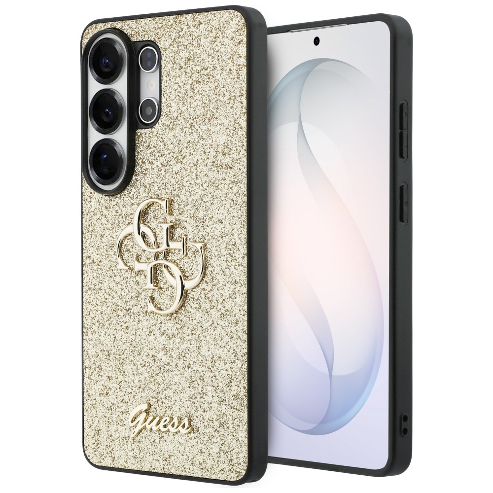 Guess Fixed Glitter Big 4G Metal Logo Gold Samsung Galaxy S26 Ultra Tok