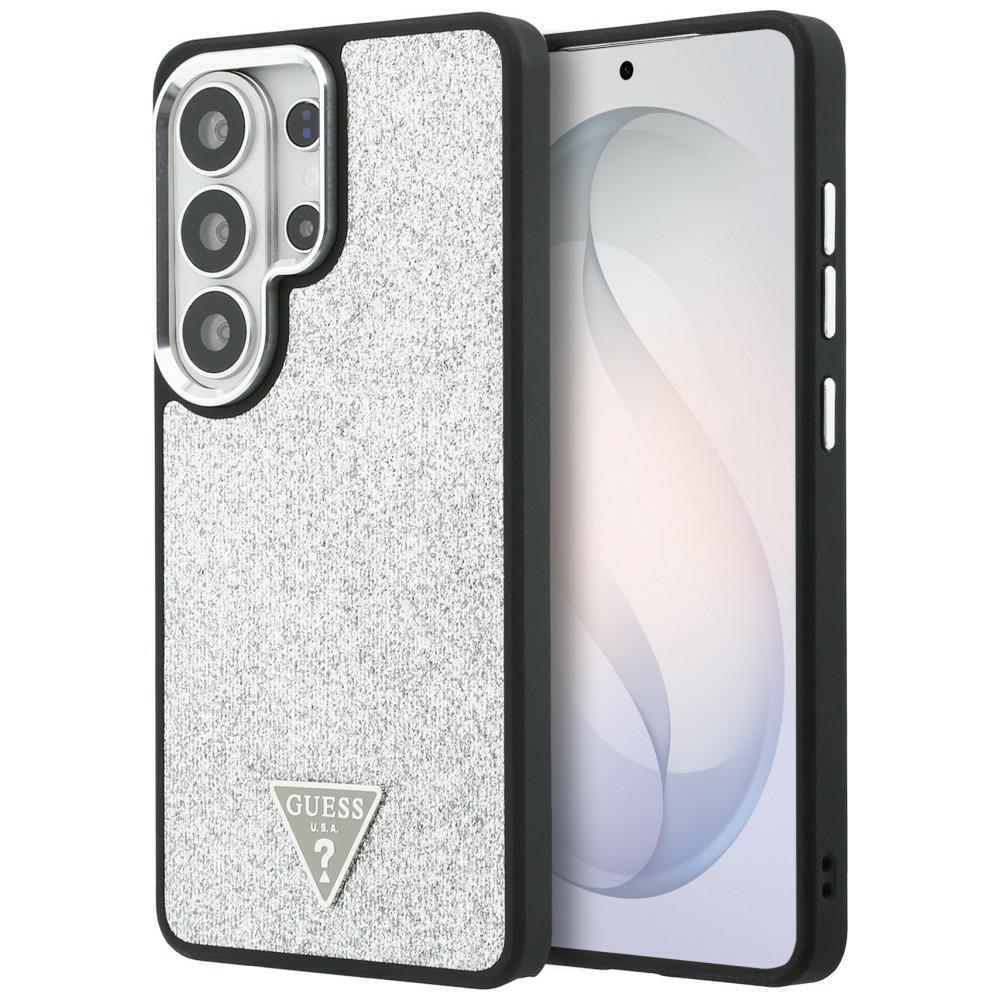 Guess Fixed Glitter Triangle MagSafe Silver Samsung Galaxy S26 Ultra Tok