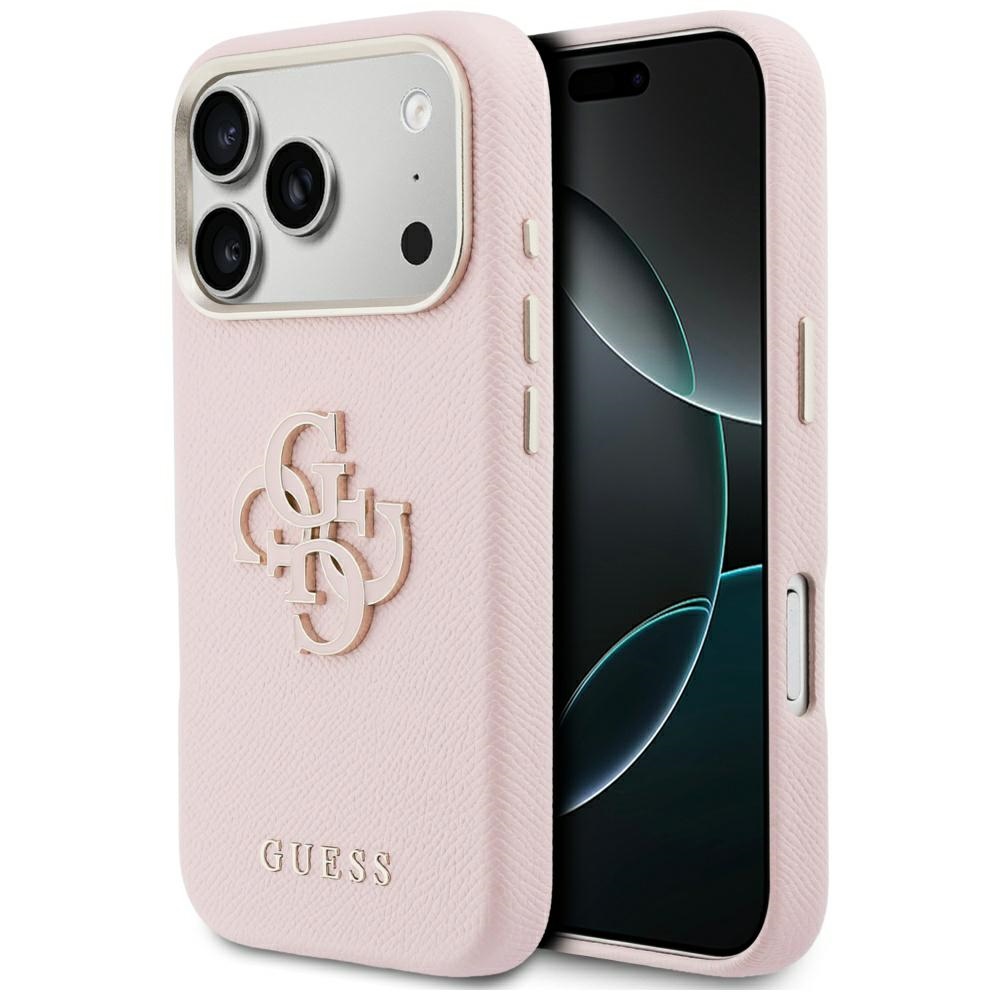 Guess FW Resin Logo Pink iPhone 17 Pro Max Tok