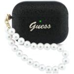 Guess Glitter Pearl Strap Black AirPods Pro Tok