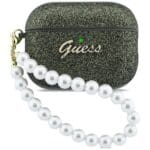 Guess Glitter Pearl Strap Khaki AirPods Pro Tok