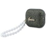 Guess Glitter Pearl Strap Khaki AirPods Pro Tok