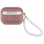 Guess Glitter Pearl Strap Pink AirPods Pro Tok