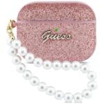 Guess Glitter Pearl Strap Pink AirPods Pro Tok