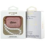 Guess Glitter Pearl Strap Pink AirPods Pro Tok