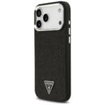 Guess Glitter Triangle Logo MagSafe Black iPhone 17 Pro Max Tok