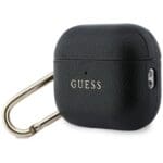 Guess Grained Classic Logo Hook Black AirPods Pro Tok