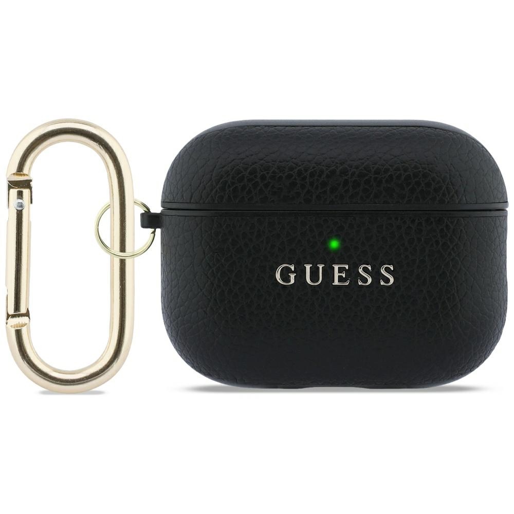 Guess Grained Classic Logo Hook Black AirPods Pro Tok