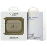 Guess Grained Classic Logo Hook Gold AirPods Pro Tok