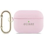 Guess Grained Classic Logo Hook Pink AirPods Pro Tok