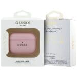 Guess Grained Classic Logo Hook Pink AirPods Pro Tok