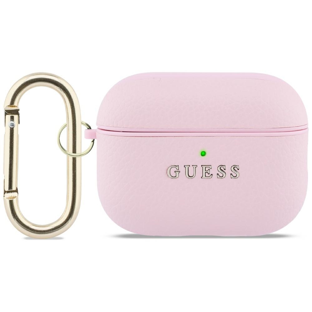Guess Grained Classic Logo Hook Pink AirPods Pro Tok