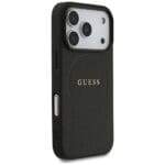 Guess Grained Ring MagSafe Black iPhone 17 Pro Tok