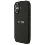 Guess Grained Ring MagSafe Black iPhone 17 Tok