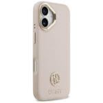 Guess Grained Strass Logo MagSafe Pink iPhone 17 Tok