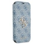 Guess GUBKP13L4GMGBL Blue Book 4G Big Metal Logo iPhone 13/13 Pro Tok