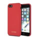 Guess GUHCI8LSGLRE Red Hardcase Silicone iPhone 7/8/SE 2020/SE 2022 Tok