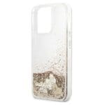 Guess GUHCP13LGLHFLGO Gold Hardcase Glitter Charms iPhone 13/13 Pro Tok
