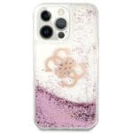 Guess GUHCP13LLG4GPI Pink Hardcase 4G Big Liquid Glitter iPhone 13/13 Pro Tok