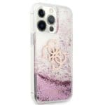 Guess GUHCP13LLG4GPI Pink Hardcase 4G Big Liquid Glitter iPhone 13/13 Pro Tok