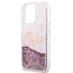 Guess GUHCP13LLG4GPI Pink Hardcase 4G Big Liquid Glitter iPhone 13/13 Pro Tok