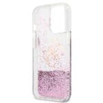 Guess GUHCP13LLG4GPI Pink Hardcase 4G Big Liquid Glitter iPhone 13/13 Pro Tok