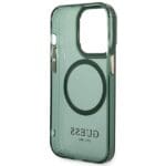Guess GUHMP14LHTCMA Khaki Hardcase Gold Outline Translucent MagSafe iPhone 14 Pro Tok