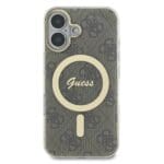 Guess GUHMP16MH4STW Brown Hardcase IML 4G MagSafe iPhone 16 Plus Tok