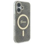 Guess GUHMP16SH4STW Brown Hardcase IML 4G MagSafe iPhone 16 Tok