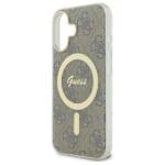 Guess GUHMP16SH4STW Brown Hardcase IML 4G MagSafe iPhone 16 Tok