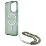 Guess GUHMP16XHGCRELSA green Hardcase Hardcase IML Glitter With Pearl iPhone 16 Pro Max Tok