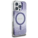 Guess HC Resin Bottom Glitter MagSafe Purple iPhone 16 Pro Max Tok