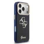 Guess IML 4G Script Metal Logo Blue iPhone 17 Pro Tok