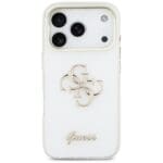 Guess IML 4G Script Metal White iPhone 17 Pro Tok