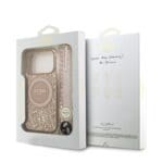 Guess IML Flowers Allover Strap MagSafe Pink iPhone 17 Pro Tok