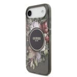 Guess IML Flowers Strap MagSafe Black iPhone 17 Air Tok