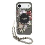 Guess IML Flowers Strap MagSafe Black iPhone 17 Air Tok