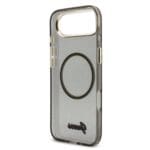 Guess IML Glitter Script Strap MagSafe Black iPhone 17 Air Tok