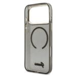 Guess IML Glitter Script Strap MagSafe Black iPhone 17 Pro Max Tok
