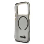 Guess IML Glitter Script Strap MagSafe Black iPhone 17 Pro Tok